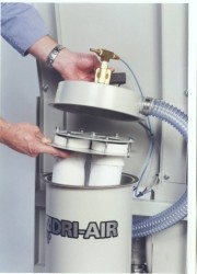 Bag filter with blow back for reduced filter maintenance